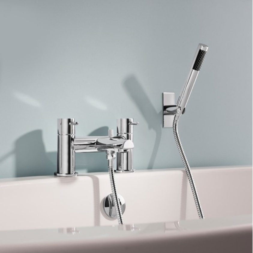 Product Lifestyle image of the Crosswater Kai Lever Bath Shower Mixer
